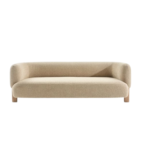 Cloud Beige Sofa - Minimalist 3-Seater