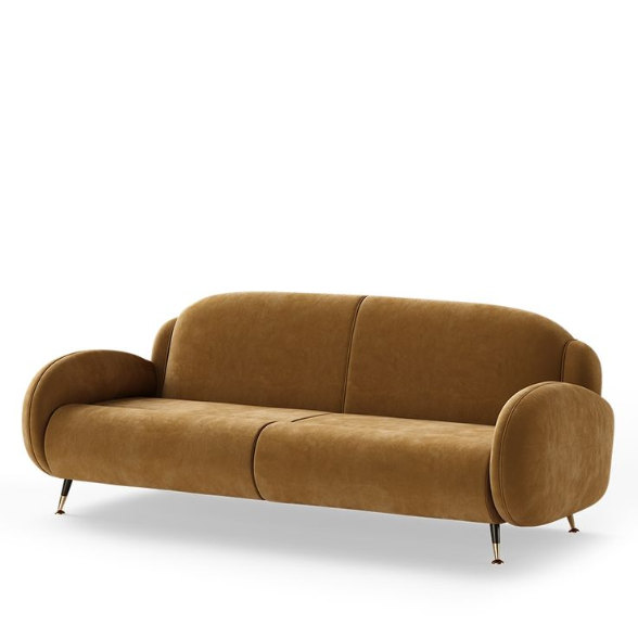 Amber Luxe Sofa - Contemporary 3-Seater