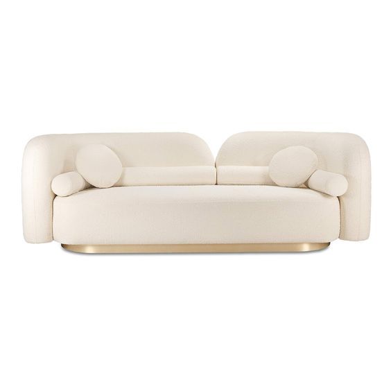 White Lily Elegance Sofa - Exclusive Luxury 3-Seater